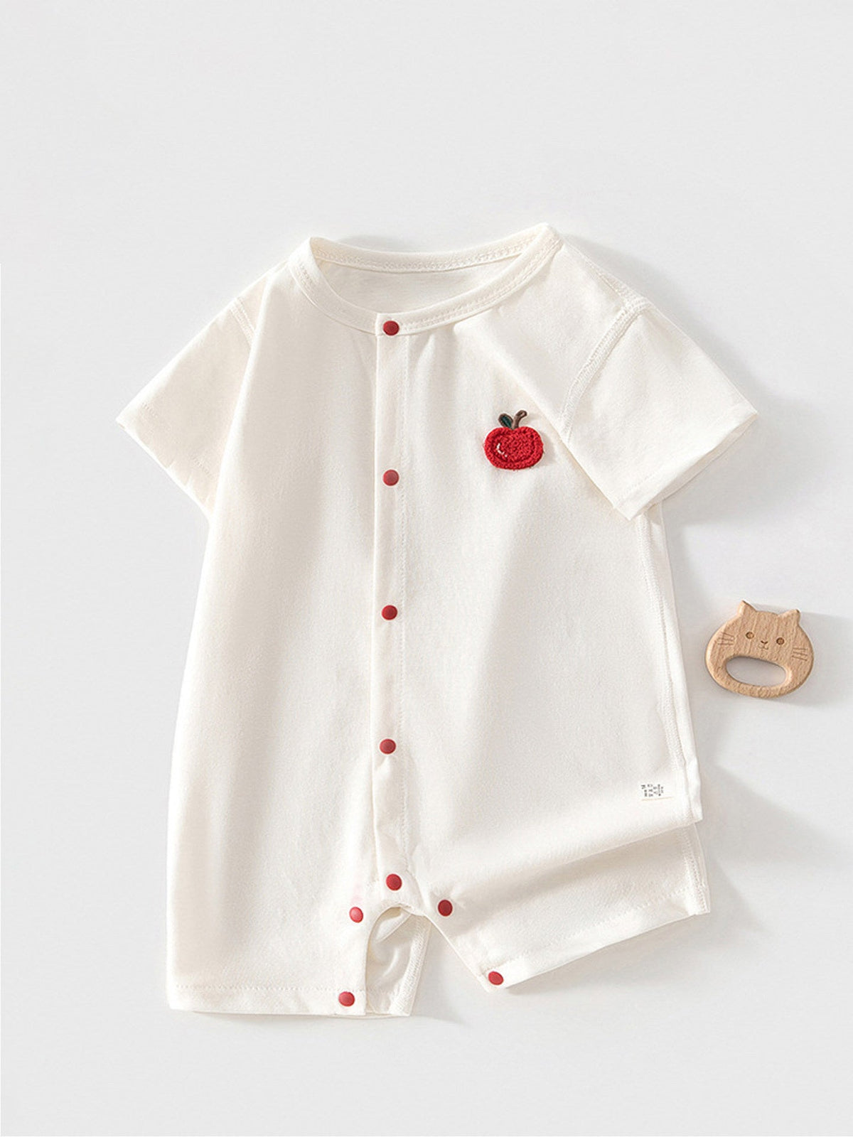 Short-sleeve cotton baby romper