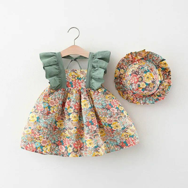 Girls cotton princess dress