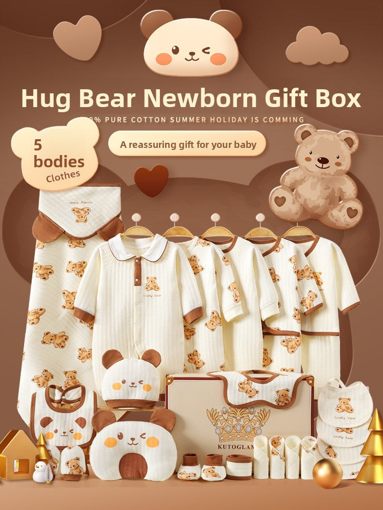 Boxed cotton newborn clothing set