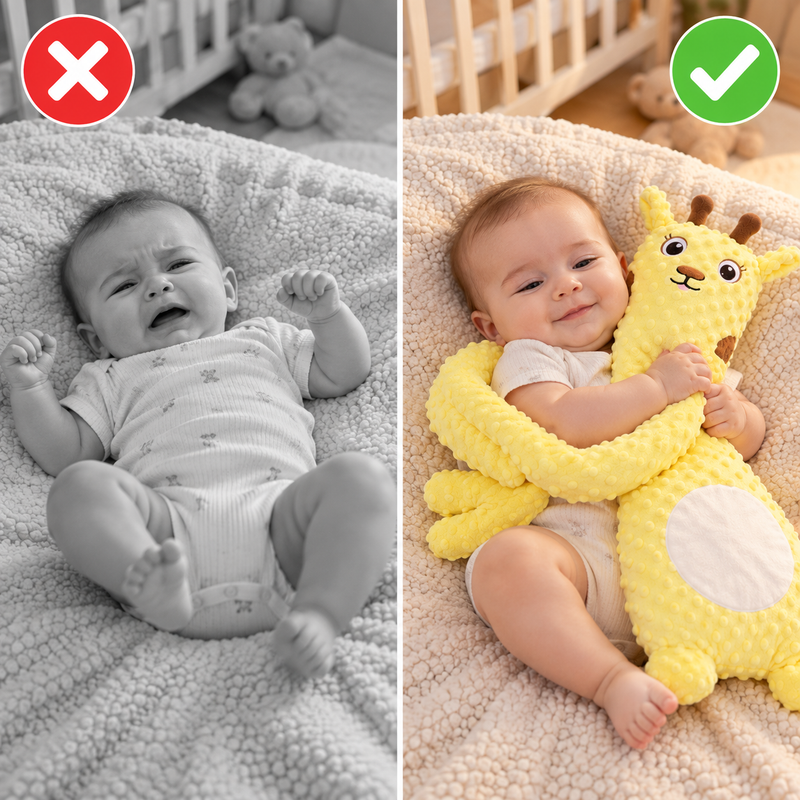 Soothing Sleep Comforter before and after comparison