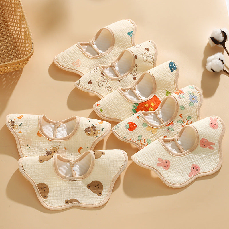 Waterproof cotton drool bib