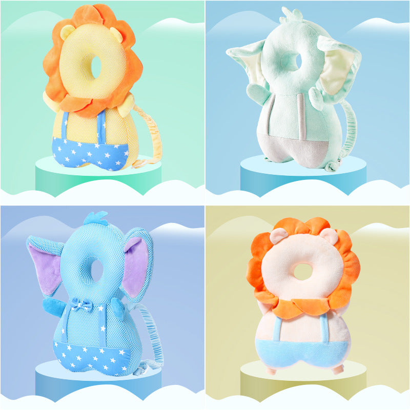 Plush toddler head protection pillow