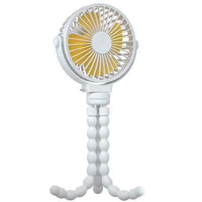Stroller Clip Fan - White bracket / 4 inch
