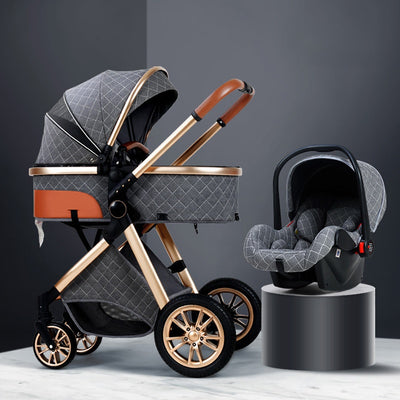 Reclining Stroller - V9-4 combination gentleman gray