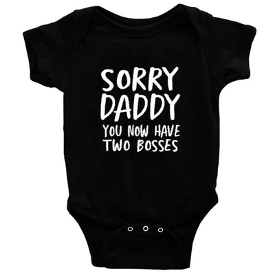 Baby Bodysuit - Black / 0-3M