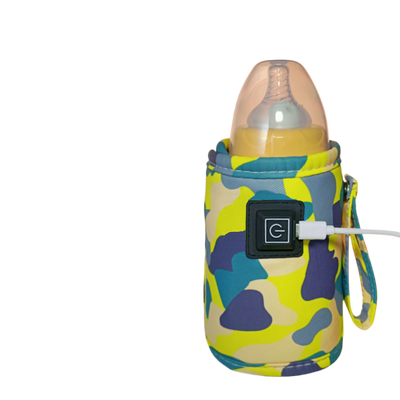 Bottle Thermos Set - Camouflage-yellow / English