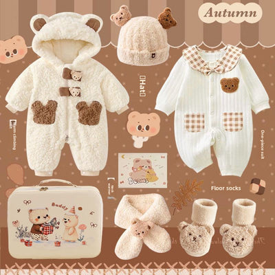 Newborn Gift Set - Little kangaroo eating ice cream / 0-4 months