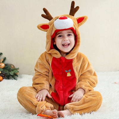 Animal Flannel Onesie