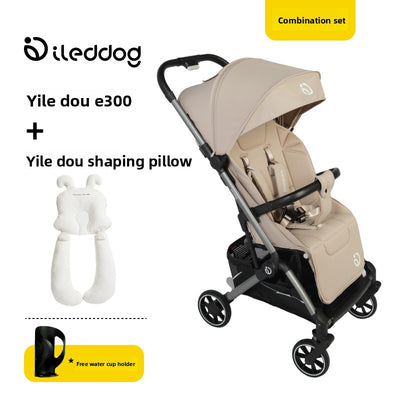 Baby Stroller - Yile Dou E300 Gravel Brown Shaped Pillow