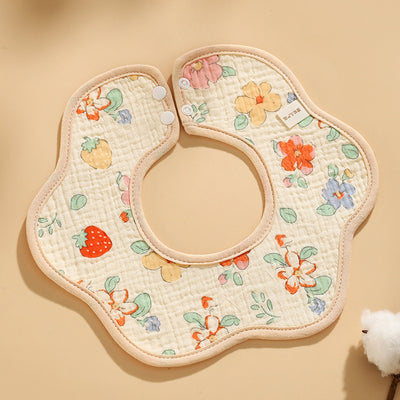 Drool Bib - Flower Strawberry