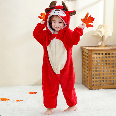 Animal Flannel Onesie