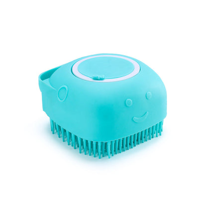 Bath Massage Brush - Square box-blue