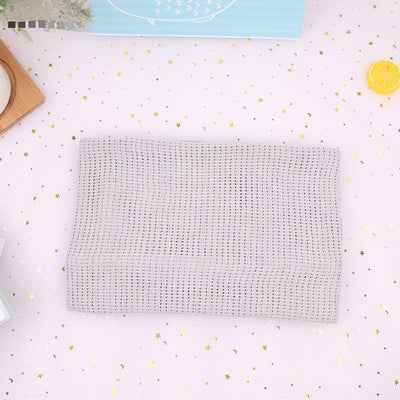 Knit Cotton Blanket - MPS05 Smoke Gray / 75x100cm