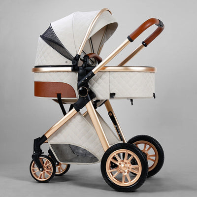 Reclining Stroller - V9- 2m white