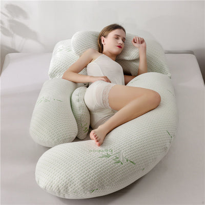 U-Shaped Maternity Pillow - Bamboo Memory with pillow / 180x80x70