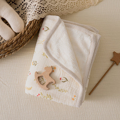 Lace Baby Blanket - Small grass / 100*70