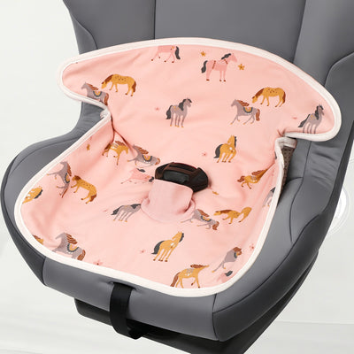 Stroller Seat Pad - Pink Zebra / Default