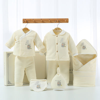 Padded Cotton Suit - Yellow Bird 2pcs / 0-4 Months