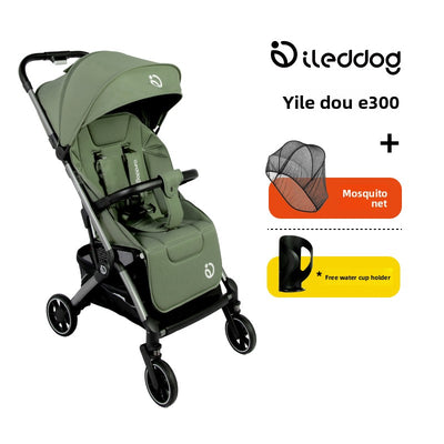 Baby Stroller - Yile Dou E300 Sapphire Green Mosquito Net
