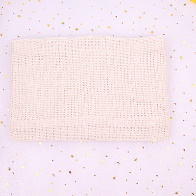 Knit Cotton Blanket - MPS02 Fluorescent Beige / 75x100cm