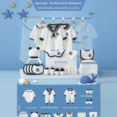 Newborn Gift Box - All-Season Navy 20pcs / 59cm