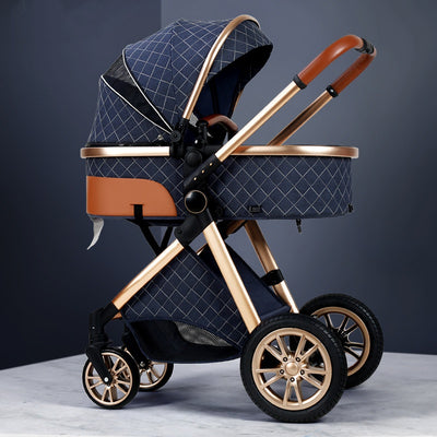 Reclining Stroller - V9-2 denim blue