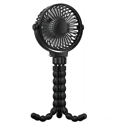 Stroller Clip Fan - Black bracket / 4 inch