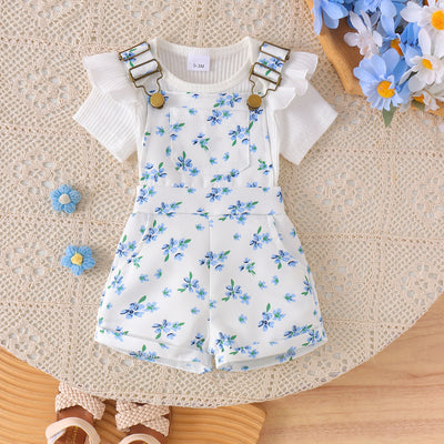 Girls Overalls Set