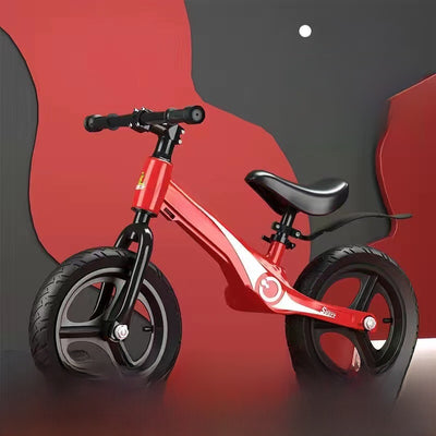 Kids Balance Bike - 12x12in Magnesium Alloy China Red