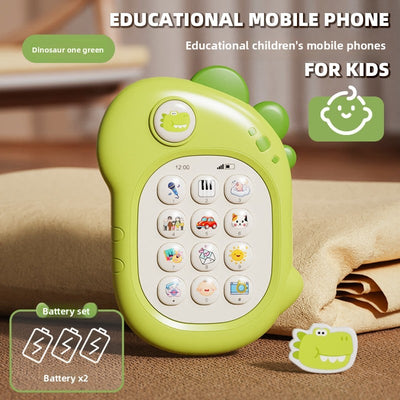 Baby Toy Phone - [dinosaur-green] battery