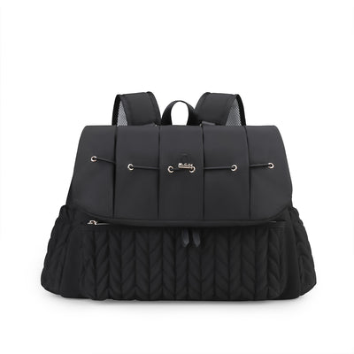 Quilted Diaper Bag - Black