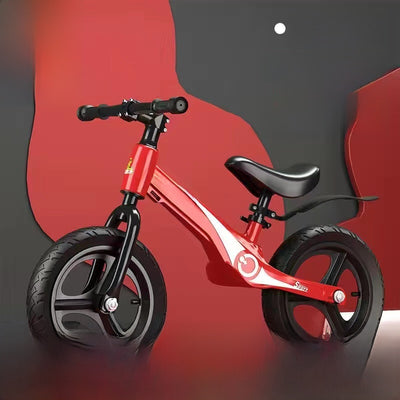 Kids Balance Bike - 14x14in China Red Solid Inflatable Wheel