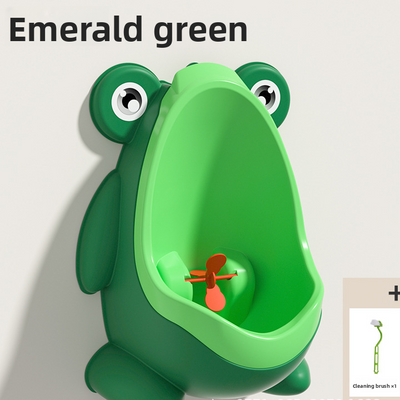 Frog Potty Urinal - Green + Brush
