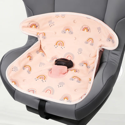 Stroller Seat Pad - Rice Pink Rainbow / Default