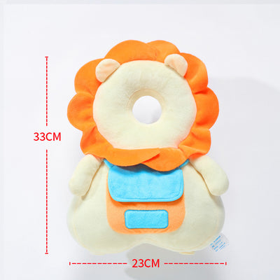 Head Protection Pillow - Lion Upgraded With Strap Squeak