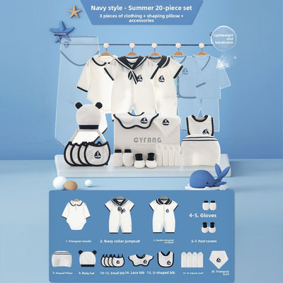 Newborn Gift Box - Summer Navy 20pcs / 66cm
