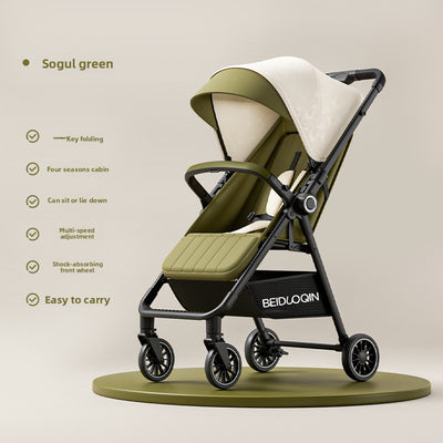 Folding Stroller - Sugu Green Collapse