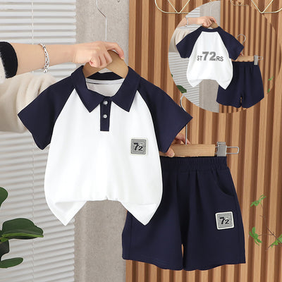 Short Sleeve Tee - Navy Blue / 90 cm