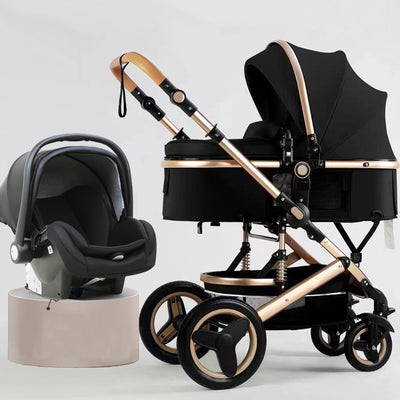 Basket Stroller - Black balck