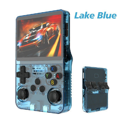 Handheld Game Console - Default / Transparent Light Blue R36S