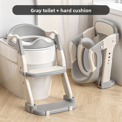 Potty Training Seat - Three-in-one gray hard toilet