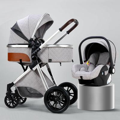 Reclining Stroller - V9-4 combination light gray