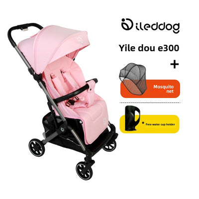 Baby Stroller - Yile Dou E300 Candy Pink Mosquito Net