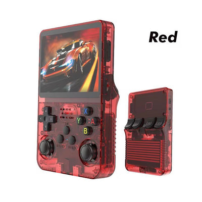Handheld Game Console - Default / Transparent Red R36S
