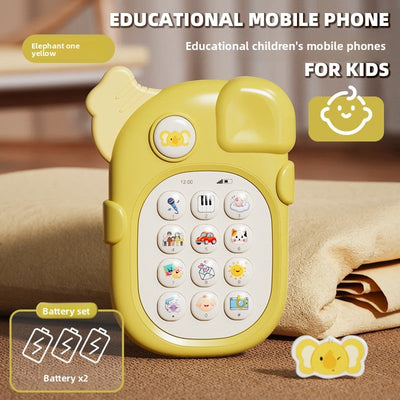 Baby Toy Phone - [elephant-yellow] battery