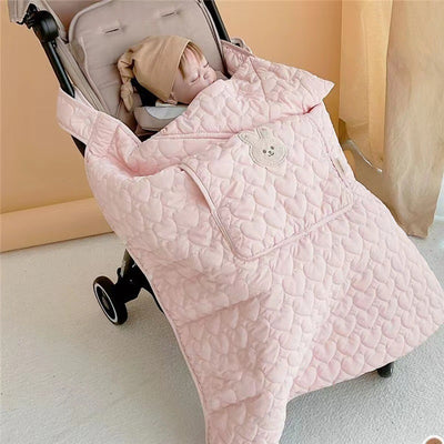 Winter Baby Blanket - Heart Rabbit Windproof