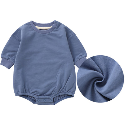 Organic Baby Onesie - Deep fog Blue / 0-3M