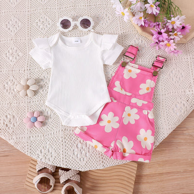 Girls Overalls Set