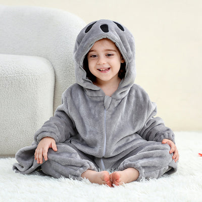 Animal Flannel Onesie - view 3