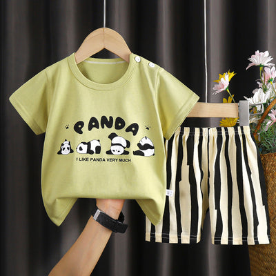 Kids Cotton Set - Green Panda / 73 cm